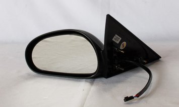 Ford Mustang Driver Side Power Non Heated Replacement Door Mirror Smooth Black Painted Finish Convex Glass Left Mount