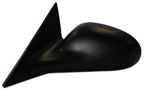 Ford Mustang Driver Side Power Non Heated Replacement Door Mirror Smooth Black Painted Finish Convex Glass Left Mount