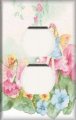 Snazzyswitch Flower Fairy Decorative Outlet Cover Single Duplex Receptacle Wall Plate 