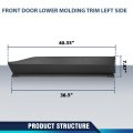 Front Door Lower Molding Trim Left Side For Toyota Rav4 2019-2022 750740r070 To1304111