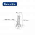 Uxcell 6 X 1 2 Self Drilling Screws 20pcs 304 Stainless Steel Phillips Pan Head Tapping For Wood Plastic