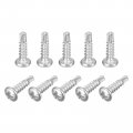 Uxcell 6 X 1 2 Self Drilling Screws 20pcs 304 Stainless Steel Phillips Pan Head Tapping For Wood Plastic