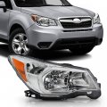 Acanii For Subaru Forester 2 5l Engine W Halogen Model 2014-2016 Chrome Bezel Headlight Headlamp Passenger Side
