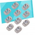 Healvian 150 Pcs T Slot Bolts Aluminum Profile-nutee Sliding Nut Slide In T T Screws Fastener For Extrusion Ends Nuts T-nut