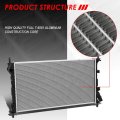 Dpi 13184 Factory Style 1-row Cooling Radiator Compatible With Ford Transit Connect At 2010-2013 Aluminum Core