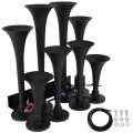 8 Trumpet 135db Electric Train Horn With Air Compressor Truck 12v For Pickup Trains Cars Boats Trucks Motorcycle