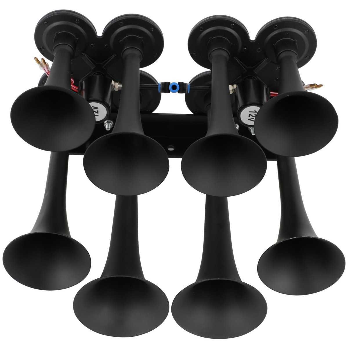 8 Trumpet 135db Electric Train Horn With Air Compressor Truck 12v For Pickup Trains Cars Boats Trucks Motorcycle