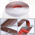Uxcell Floor Edging Trim Strip Self Adhesive Carpet To Tile Transition For Doorway Edge Height Less Than 3mm 0 12 White 9 84ft