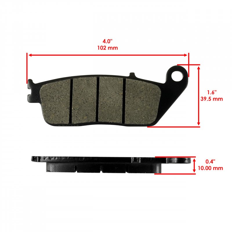 Caltric Front Brake Pads For Honda Vt600c Vt 600c Shadow Vlx 600 1994-2007