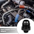 X Autohaux 2pcs Black 10an Male To M14 1 5mm Thread Tube Hardline Fuel Line Adapter Oil Gas Pipe Fitting