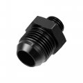 X Autohaux 2pcs Black 10an Male To M14 1 5mm Thread Tube Hardline Fuel Line Adapter Oil Gas Pipe Fitting