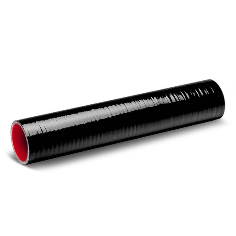 2 5 Inches Straight 12 Long Turbo Intercooler Intake Piping Coupler Silicone Hose Black Red