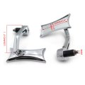 Smt-universal Compatible With Suzuki Kawasaki Yamaha Harley For Any 7 8 Or 1 Diameter Handle About Electric Car Chrome Mirrors