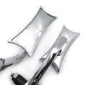 Smt-universal Compatible With Suzuki Kawasaki Yamaha Harley For Any 7 8 Or 1 Diameter Handle About Electric Car Chrome Mirrors