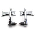 Smt-universal Compatible With Suzuki Kawasaki Yamaha Harley For Any 7 8 Or 1 Diameter Handle About Electric Car Chrome Mirrors