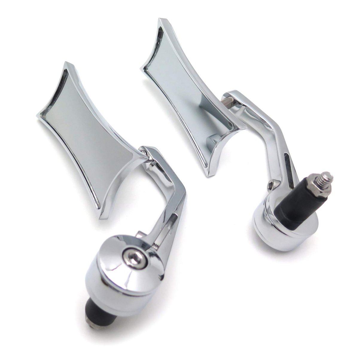 Smt-universal Compatible With Suzuki Kawasaki Yamaha Harley For Any 7 8 Or 1 Diameter Handle About Electric Car Chrome Mirrors