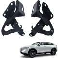 Black Hood Hinge Front 2 Pcs Steel Replacement For 2016-2021 Hr-v Ho1236141 Ho1236142 60120t7wa01zz 60170t7wa01zz 