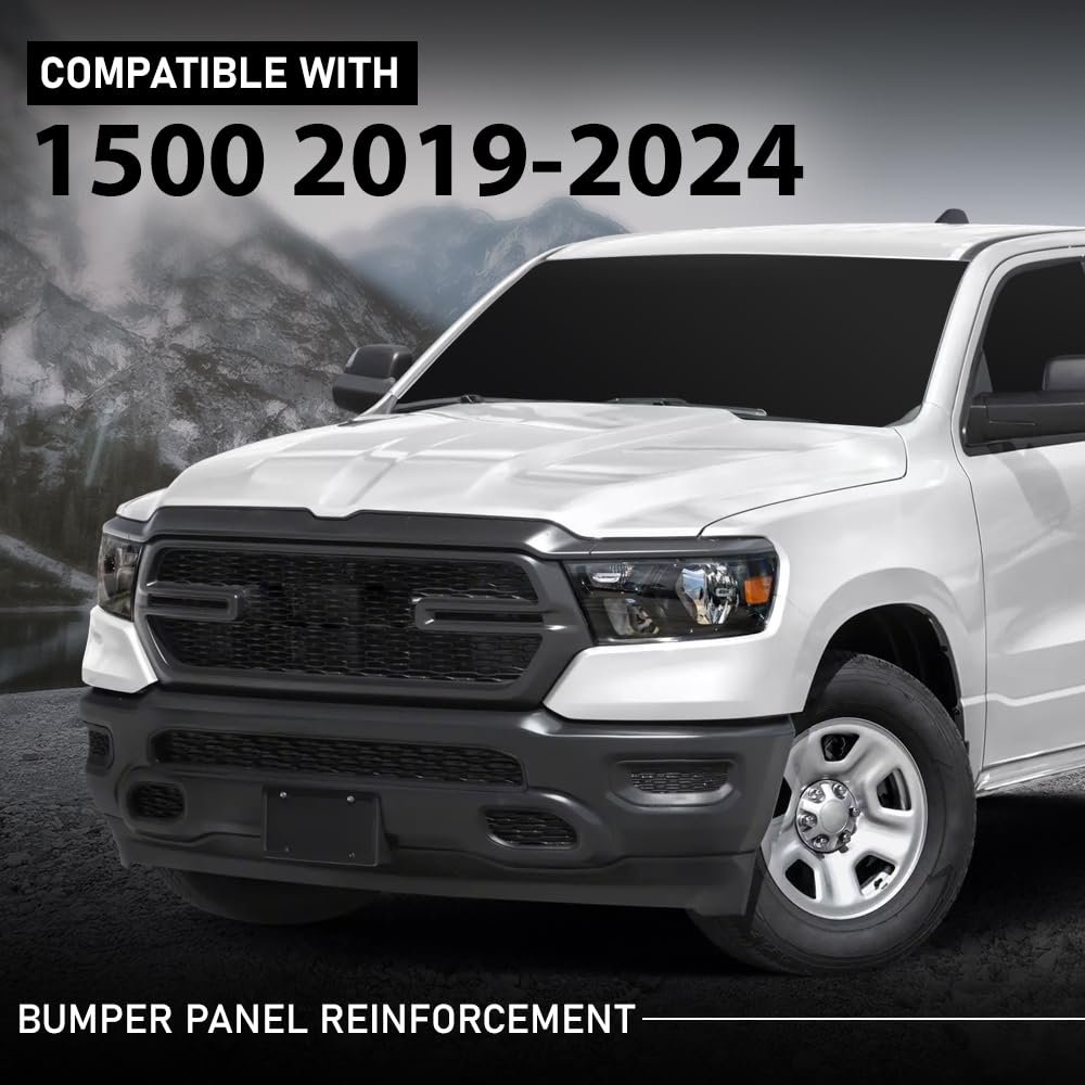 Bumper Panel Reinforcement For Ram 1500 2019-2024 Black 68313531aa