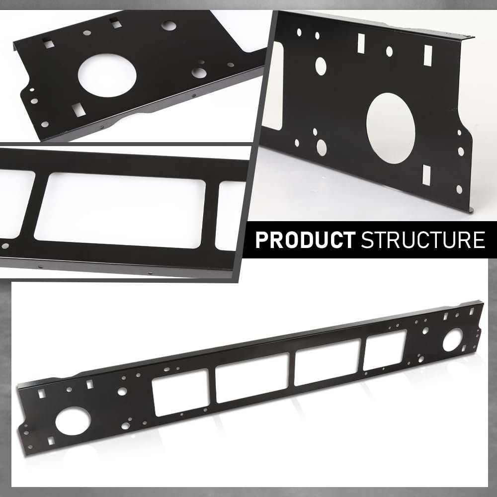 Bumper Panel Reinforcement For Ram 1500 2019-2024 Black 68313531aa