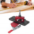 35mm Concealed Hinge Jig Aluminum Alloy Hole Drilling Wood Puncher Locator Woodworking Tool For Door Cabinets Hinges Mounting