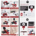 35mm Concealed Hinge Jig Aluminum Alloy Hole Drilling Wood Puncher Locator Woodworking Tool For Door Cabinets Hinges Mounting