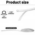 Shower Door Strip Seal For Glass 7 32 In X 98 4 Clear Pvc Frameless Sweep Water Barrier Rolls