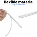 Shower Door Strip Seal For Glass 7 32 In X 98 4 Clear Pvc Frameless Sweep Water Barrier Rolls