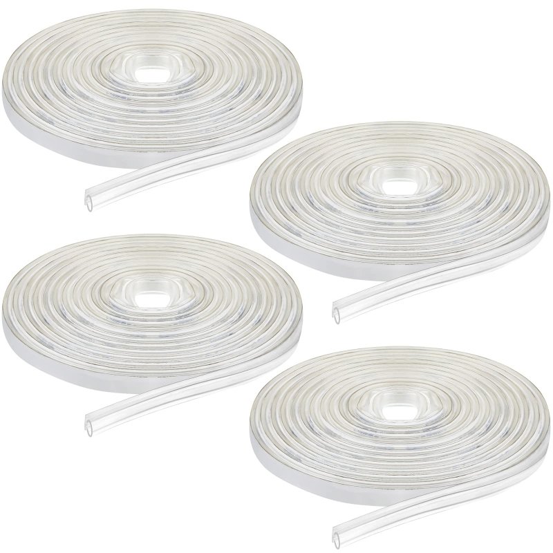 Shower Door Strip Seal For Glass 7 32 In X 98 4 Clear Pvc Frameless Sweep Water Barrier Rolls