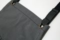 Under Ny Sky Essential Heavy Duty Cross-back Apron Gray Waxed Canvas Black Leather