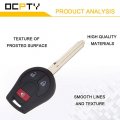 Ocpty Cwtwb1u751a 2x Flip Key Entry Remote Control Fob Transponder Ignition 2003-2016 For Infiniti Fx35 Fx45 Qx4 Nissan Armada