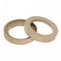 X Autohaux 2pcs Car Speaker Spacer Ring Adaptor Brackets Mounting Recess Bezel Plate Wood 77mm Id Universal For 3 Inch Speakers