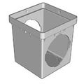 Catch Basin 2way Opening 9in Black Pvc Nds 0909sd2 