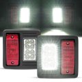 Hecasa Led Tail Light Kit For Bobcat Skid Steer Loader S530 S550 S570 S590 S595 S630 S650 751 Replacement Clear Lens Red 