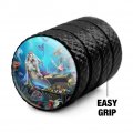 Mermaid Queen Treasure Chest Valve Stem Caps For Tire Rim Wheel Aluminum Black