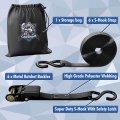Cartman 1 X 15 Ratchet Tie Down Up To 1500lbs 6pk In Carry Bag Cargo Straps