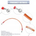 X Autohaux 50cm 19 69 Length 10mm Id Motorcycle Hydraulic Brake Line Oil Hose Pipe 28a 0a Stainless Steel Braided Cable For Atv