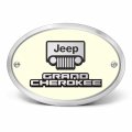 Ipick Image Made For Jeep Grand Cherokee 3d Logo Glow In The Dark Luminescent Oval Billet Aluminum 2 Inch Tow Hitch Cover