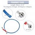 X Autohaux 80cm 31 5 Length 10mm Id Motorcycle Hydraulic Brake Line Oil Hose Pipe 28a 0a Stainless Steel Braided Cable For Atv