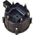 Aip Electronics Black Hei Male Terminal Ignition Distributor Cap For V6 Distributors Oem Fit Cap1023-blk