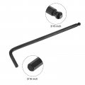 Uxcell 3 16 Ball End Hex Key Wrench L Shaped Long Arm Cr-v Repairing Tool Black