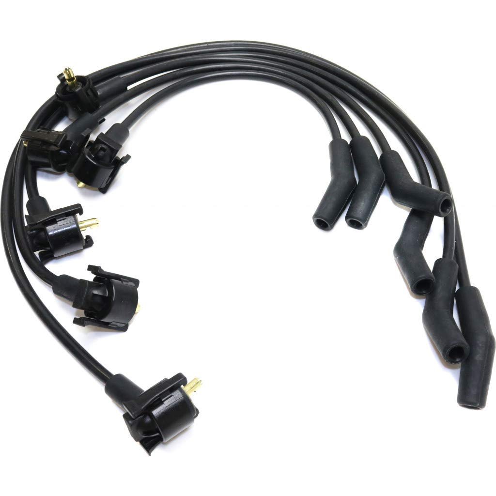 Spark Plug Wire Set For Ford F 150 1997 1998 1999 2000 Black Finish 6 Leads 8mm Long Of Clx M0 Usa Repf504805 Cl360a72