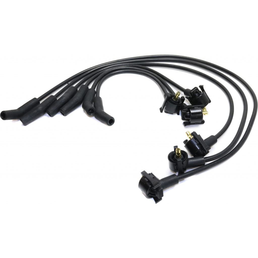 Spark Plug Wire Set For Ford F 150 1997 1998 1999 2000 Black Finish 6 Leads 8mm Long Of Clx M0 Usa Repf504805 Cl360a72