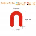 Uxcell 400pcs Horseshoe Shim Tile Spacers Wall Floor Plastic Shims Blue 16 Red 8 Yellow 3 Black 1 4 For Leveling