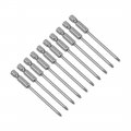 Uxcell 10 Pcs 3mm Ph1 Magnetic Phillips Screwdriver Bits 1 4 Inch Hex Shank 3-inch Length S2 Power Tool