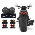 40w 40-led Motorcycle Tail Light Integrated Driving Brake Turn Signal Lamp With License Plate Bracket For Honda Yamaha Suzuki