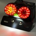 40w 40-led Motorcycle Tail Light Integrated Driving Brake Turn Signal Lamp With License Plate Bracket For Honda Yamaha Suzuki 