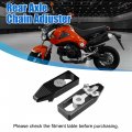 X Autohaux Motorcycle Rear Axle Chain Adjuster For Honda Grom 2014-2021 Adjusting Tool
