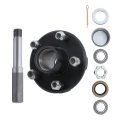 5 On 4 In Trailer Hub Kit And 1 Round Bt8 Spindle With Bearing For 2000lbs Axles Includes L44643 Bearings Grease Seal 
