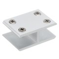 180 Degree Glass Clamp For 14-17mm Thickness Adjustable Double Side Shelf Support Bracket Aluminum Alloy Clip Holder Silver 