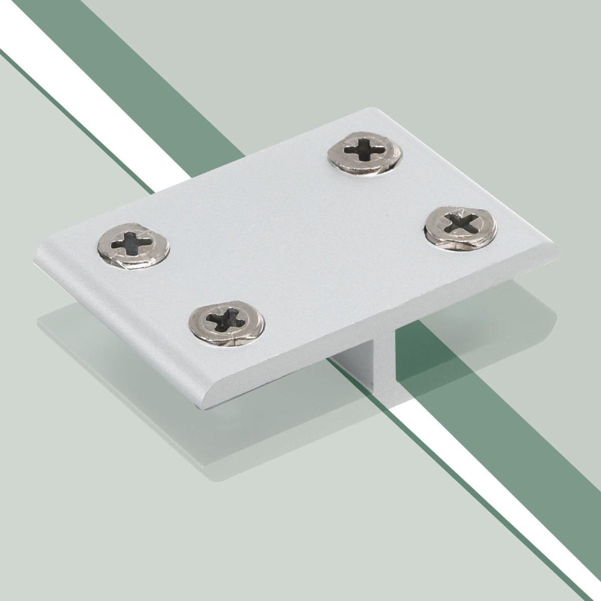 180 Degree Glass Clamp For 14-17mm Thickness Adjustable Double Side Shelf Support Bracket Aluminum Alloy Clip Holder Silver
